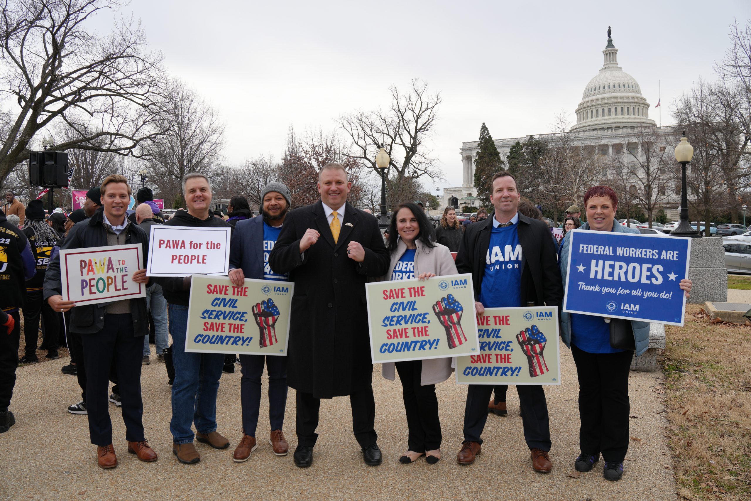 IAM Union, NFFE-IAM Join Federal Workers Rally Urging Senate Passage of Protect America’s Workforce Act