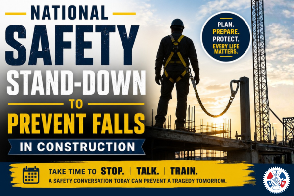 IAM Union Backs National Safety Stand-Down to Prevent Falls in Construction