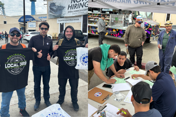 IAM Western Territory Organizing Campaign Adds More Than 330 Members at San Diego’s NASSCO Shipyard