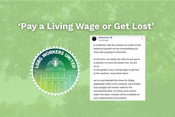 Grammy-Nominated Musician Jesse Welles Honors Lewis Ginter Botanical Garden Workers’ Picket Line, Cancels Show: ‘Pay a Living Wage or Get Lost’