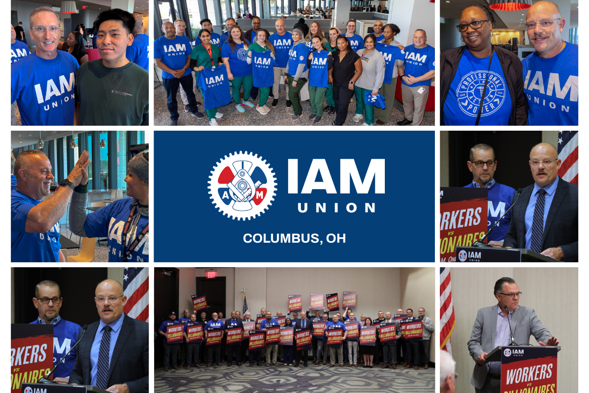 Ohio Healthcare Workers are Joined by IAM Leadership to Reflect on Life-Changing First Contract; Ohio IAM Rallies Across The State For Economic Justice