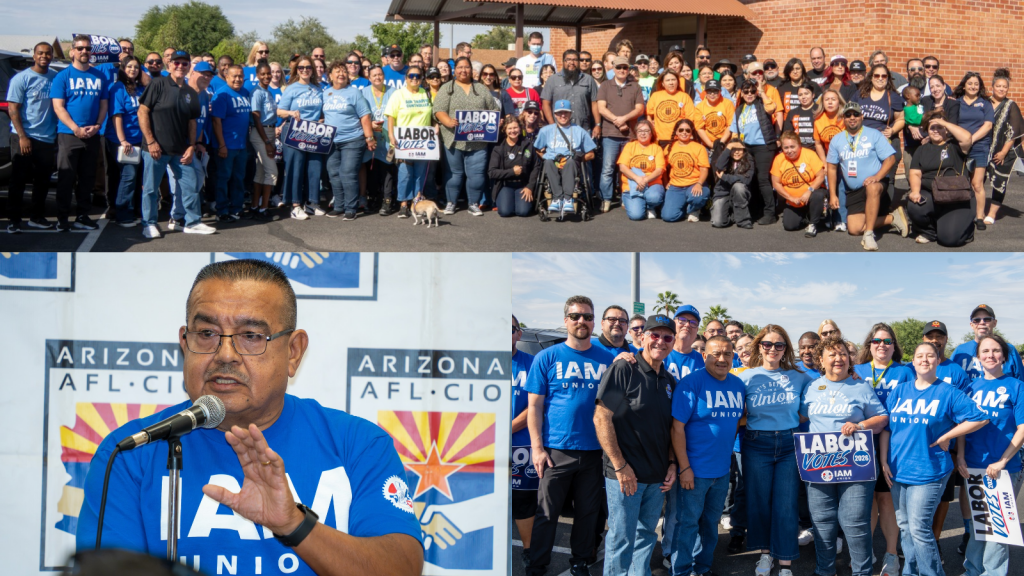 IAM Union Members Hit the Doors in Tucson to Mobilize Working Families for Midterm Elections